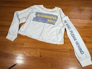 Blockbuster Video “Be Kind Rewind” Crop T-Shirt – Size S/M